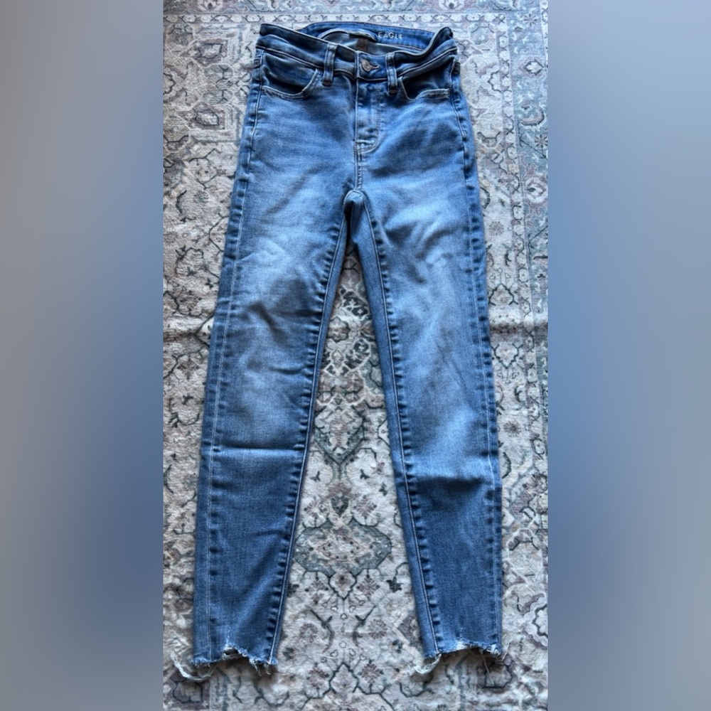 American Eagle, next level temp tech stretch, 00 x-short, Hi-Rise Jeggings